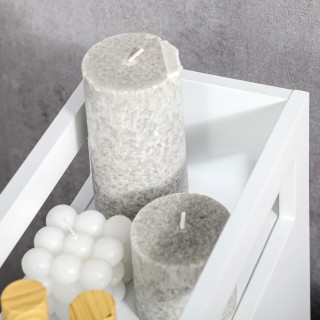 kleankin Ντουλάπα μπάνιου εξοικονόμησης χώρου με 4 ρόδες, 2 συρτάρι... kleankin Ντουλάπα μπάνιου εξοικονόμησης χώρου με 4 ρόδες, 2 συρτάρι...