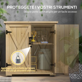 Ντουλάπα εξωτερικού χώρου με ρυθμιζόμενο εσωτερικό ράφι και κεκλιμέ... Ντουλάπα εξωτερικού χώρου με ρυθμιζόμενο εσωτερικό ράφι και κεκλιμέ...