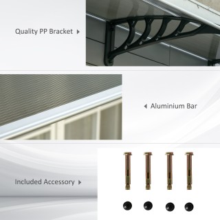 Outsunny Outdoor Shelter για Παράθυρα και Πόρτες, από Πολυκαρβονικό...