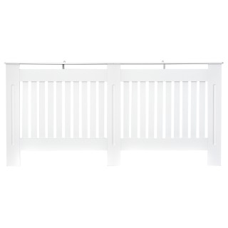 Κάλυμμα καλοριφέρ από ξύλο Homcom Λευκό MDF, 172x19x81cm 820-031