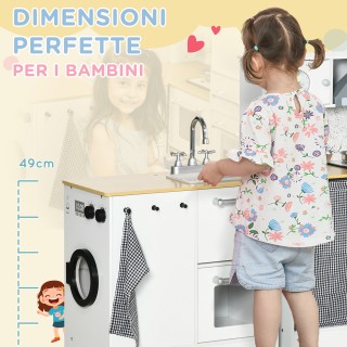 HOMCOM Play Kitchen 2 Τεμάχια για παιδιά 3-6 ετών με μαγειρικά σκεύ... HOMCOM Play Kitchen 2 Τεμάχια για παιδιά 3-6 ετών με μαγειρικά σκεύ...