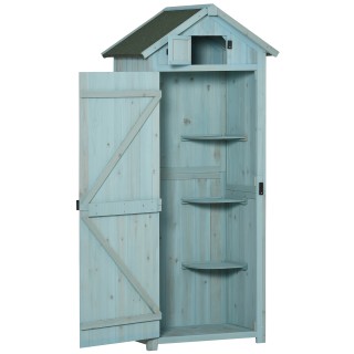 Outsunny Garden Shed Ξύλινη αποθήκευση εργαλείων με 3 ράφια, 77x54,... Outsunny Garden Shed Ξύλινη αποθήκευση εργαλείων με 3 ράφια, 77x54,...