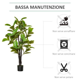 HOMCOM Τεχνητό Ficus 130cm για εσωτερικούς και εξωτερικούς χώρους, ... HOMCOM Τεχνητό Ficus 130cm για εσωτερικούς και εξωτερικούς χώρους, ...
