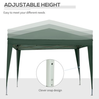 Outsunny Gazebo 3x3 m Waterproof Steel Garden με υφασμάτινο κάλυμμα...
