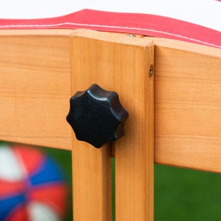 Outsunny Sandpit για Παιδιά από ξύλο με ρυθμιζόμενο θόλο, καθίσματα...