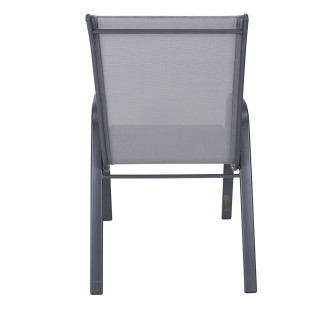 Galileo Εξωτερική Καρέκλα με Μπράτσα από Χάλυβα Άνθρακα, PVC και Πο...