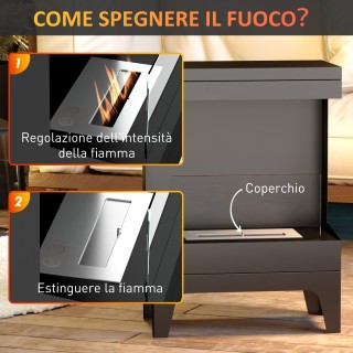 HOMCOM Αυτόνομο Μονοπάτι Βιοαιθανόλης με Καυστήρα 0.9L και Διάρκει... HOMCOM Αυτόνομο Μονοπάτι Βιοαιθανόλης με Καυστήρα 0.9L και Διάρκει...