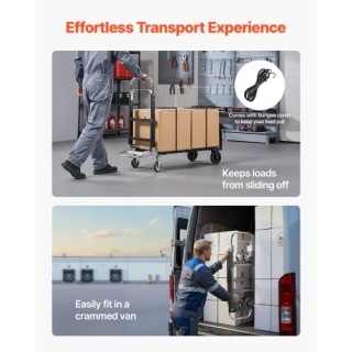 VEVOR Διπλό Καρότσι Μεταφοράς 2 σε 1 με Αναδιπλούμενη Λαβή DGNSTHC5...