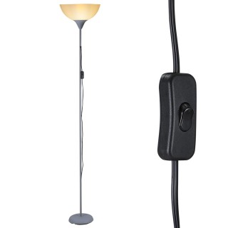 BAKAJI Λάμπα Δαπέδου 180cm Μοντέρνος Σχεδιασμός Καπέλο E27 40W Μετ... BAKAJI Λάμπα Δαπέδου 180cm Μοντέρνος Σχεδιασμός Καπέλο E27 40W Μετ...