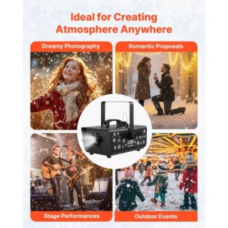 VEVOR Ισχυρή Φορητή Χιονομηχανή 650W για Διακόσμηση & Εκδηλώσεις XH...