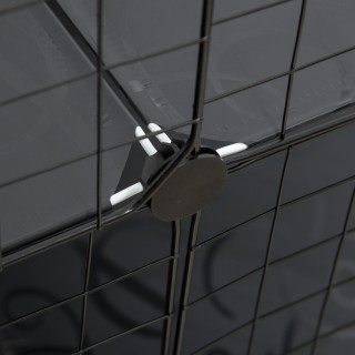 PawHut  Περιφραγμένος Χώρος για Ζώα με 31 Πάνελ, 2 Πόρτες και 2 Ράμ...