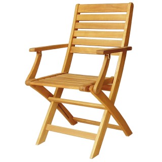 Galileo Σετ 2 τμχ Πτυσσόμενη καρέκλα με μπράτσα από ξύλο ακακίας Ba... Galileo Σετ 2 τμχ Πτυσσόμενη καρέκλα με μπράτσα από ξύλο ακακίας Ba...