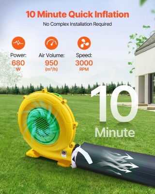 VEVOR Φορητή Φουσκωτή Σκηνή Νυχτερινού Κέντρου Με Αεροσυμπιεστή 5x4...