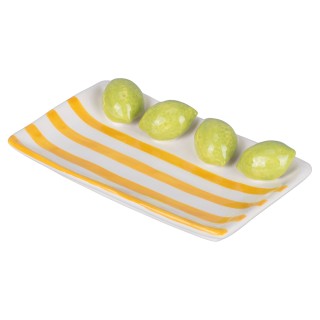 Villa dEste Home Διακοσμητικό Πιάτο Κεραμικό 15x85 cm με Σχέδιο Λεμ... Villa dEste Home Διακοσμητικό Πιάτο Κεραμικό 15x85 cm με Σχέδιο Λεμ...