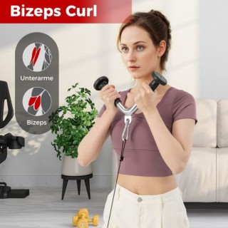 Προσαρτήματα  3 τμχ  και Σχοινί  για  Εκγύμναση Τρικεφάλων COSTWAY ...