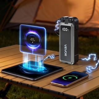 VEVOR Εκκινητής Μπαταρίας 4000A, Φορητή Συσκευή Εκκίνησης 12V με Φα...