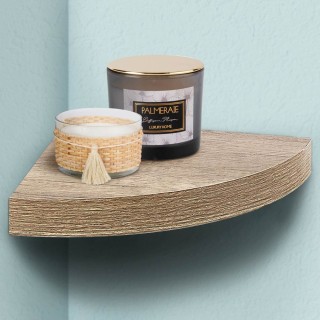 BAKAJI Γωνιακό Ράφι Τοίχου από Ξύλο MDF Δρυς 24x4cm 02835181 BAKAJI Γωνιακό Ράφι Τοίχου από Ξύλο MDF Δρυς 24x4cm 02835181