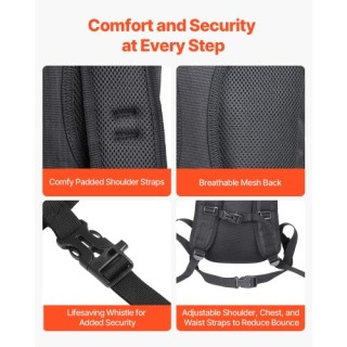 VEVOR Τακτικό Σακίδιο Πλάτης Molle με Υδροδοχείο 3L TPU για Ποδηλασ...