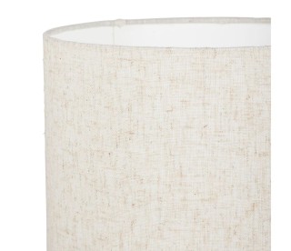 Ostaria Λάμπα Κεραμική Υφασμάτινη Julia Μπεζ Και Λευκή -36742
