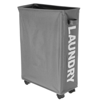 BAKAJI Πτυσσόμενο Καλάθι Απλύτων σε Ύφασμα Oxford με Ρόδες (39 x 20... BAKAJI Πτυσσόμενο Καλάθι Απλύτων σε Ύφασμα Oxford με Ρόδες (39 x 20...