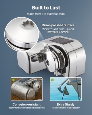 VEVOR Ηλεκτρικός Εργάτης Άγκυρας, 12V DC, Ισχύς 600W για Σκάφη 7-9 ...