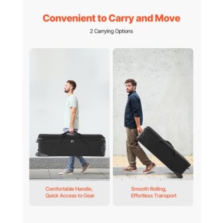 VEVOR Τροχήλατη Θήκη Εξοπλισμού Στούντιο 131x36.5x38cm για Κάμερες ...