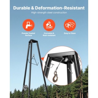 VEVOR Τρίποδος Ανυψωτήρας Θηραμάτων 500 lbs, με Βάση & Μηχανική Βίν... VEVOR Τρίποδος Ανυψωτήρας Θηραμάτων 500 lbs, με Βάση & Μηχανική Βίν...