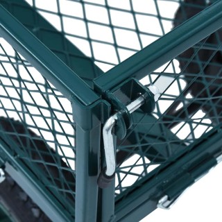 vidaXL Πράσινο Καροτσάκι Κήπου με Χωρητικότητα 250 κιλά 145509