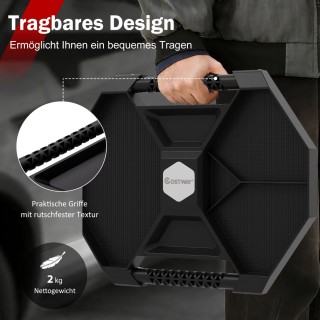 Costway Φορητό Ρολλοειδές Πολυεργαλείο με 4 Περιστρεφόμενους Τροχού...