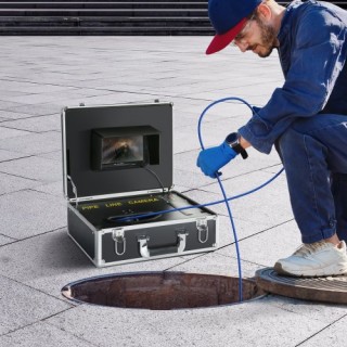 Κάμερα Επιθεώρησης Αποχέτευσης VEVOR με Οθόνη 7 και Κάμερα 1000TVL,...