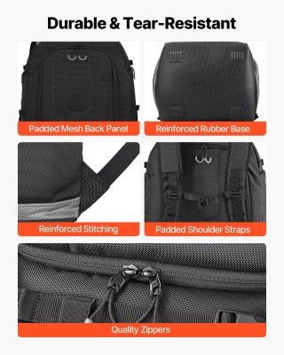 VEVOR Σακίδιο Μεταφοράς Μπότες Σκι 65L με Δυνατότητα Μεταφοράς Χιον...