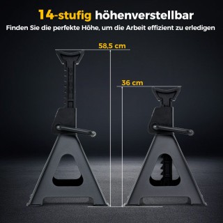 Costway 6 Τόνων Βάσεις Ανύψωσης Οχημάτων με Αυτοασφαλιζόμενες Λαβές...