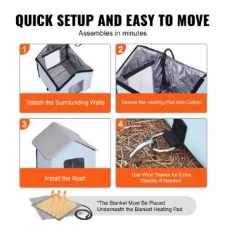 VEVOR  Θερμαινόμενο Σπίτι Γάτας Πτυσσόμενο με Θερμαινόμενο Μαξιλάρι...