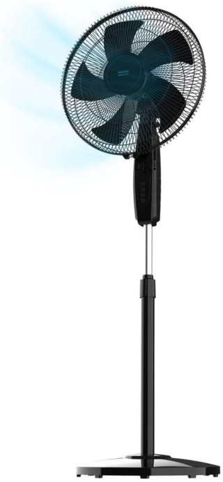 Ανεμιστήρας Δαπέδου 45W με 3 Ταχύτητες, Χρονοδιακόπτη 1 Ώρας και Ύψ...