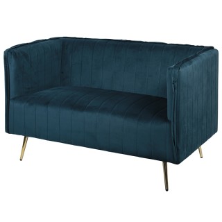 Galileo Διθέσιος vintage καναπές ottanio 126x75x82 cm από ξύλο με π...