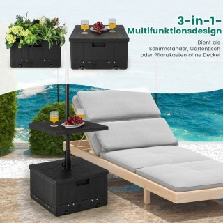 Costway Βάση Ομπρέλας με Τραπέζι, Ρόδες & Λαβή NP11093 Costway Βάση Ομπρέλας με Τραπέζι, Ρόδες & Λαβή NP11093