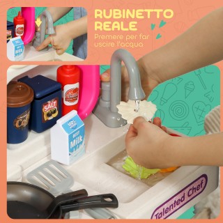 AIYAPLAY Παιδική Κουζίνα για Παιδιά 3-6 Ετών με 104 Αξεσουάρ, σε PP... AIYAPLAY Παιδική Κουζίνα για Παιδιά 3-6 Ετών με 104 Αξεσουάρ, σε PP...