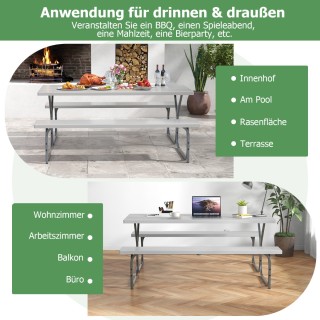 Σετ Πικνίκ Εξωτερικού Χώρου με Ανθεκτική Επιφάνεια HDPE και Ενσωματ...