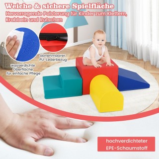 Costway Σετ Αφρώδους Παιχνιδιού 4 Τεμαχίων με Σήραγγα, Τσουλήθρα, Σ... Costway Σετ Αφρώδους Παιχνιδιού 4 Τεμαχίων με Σήραγγα, Τσουλήθρα, Σ...