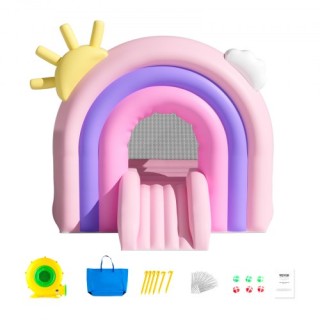 VEVOR Φουσκωτό Κάστρο Αναπήδησης με Φυσητήρα και Τσουλήθρα, 110x91x... VEVOR Φουσκωτό Κάστρο Αναπήδησης με Φυσητήρα και Τσουλήθρα, 110x91x...