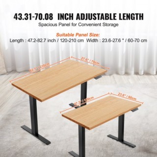 VEVOR  Ηλεκτρικός Σκελετός Γραφείου Διπλού Κινητήρα Ρυθμιζόμενος 70...