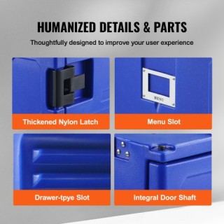 VEVOR Φορητός Θερμομονωμένος Φαγητοδοχείο 82 Qt με Ρόδες  SPBWXL90-...