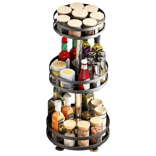 BAKAJI Περιστρεφόμενη Βάση Καρυκευμάτων από Μέταλλο με 3 Ράφια 0281... BAKAJI Περιστρεφόμενη Βάση Καρυκευμάτων από Μέταλλο με 3 Ράφια 0281...