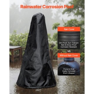 VEVOR 18 Σετ Εξωτερικό Τζάκι Ξύλου με Σχάρα & Καμινάδα QXYCL18INCHL...