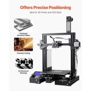 VEVOR 4PCS 1200mm T Slot 2020 Ανοδιωμένη Γραμμική Ράγα Αλουμινίου 2... VEVOR 4PCS 1200mm T Slot 2020 Ανοδιωμένη Γραμμική Ράγα Αλουμινίου 2...