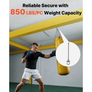 VEVOR Γάντζοι Κούνιας 6 Τεμαχίων Βαρέως Τύπου Ανοξείδωτοι 386kg QQG...