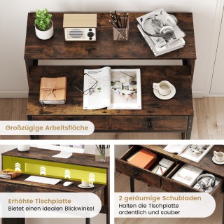 Costway Συμπαγές Γραφείο Υπολογιστή με Επεκτεινόμενη Επιφάνεια και... Costway Συμπαγές Γραφείο Υπολογιστή με Επεκτεινόμενη Επιφάνεια και...