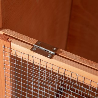 PawHut  Ξύλινο και Μεταλλικό Κλουβί για Πουλιά με 3 Ανοίγματα, 4 Κλ...