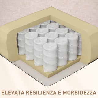 HOMCOM Πολυθρόνα Ξαπλώματος με Υποπόδιο, Μασάζ και Θέρμανση με 5 Πρ...