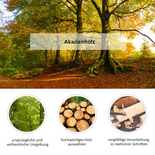 Costway  Πολυλειτουργικός Πάγκος Παπουτσιών από Ξύλο Ακακίας για Εί...